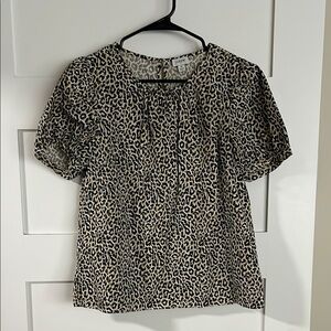 J. Crew Leopard Print Women's Top